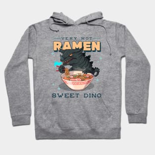 Sweet Dino Eating a Very Hot Ramen Noodles Hoodie